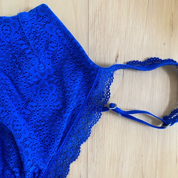 Gilly hicks blue unlined bralette size large - Picture 3 of 9